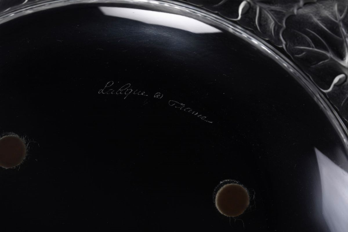 Grande Piatto “honfleur”francia, Manifattura Lalique, Ultimo Ventennio del XX Secolo