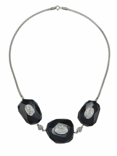 Collana con Onice e Diamanti