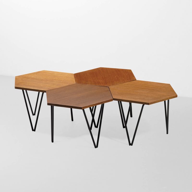 Set di quattro tavoli bassi  - Asta Design Lab - Cambi Casa d'Aste