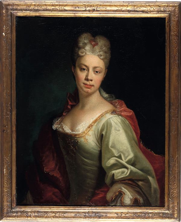 Scuola francese del XVIII secolo Ritratto di dama