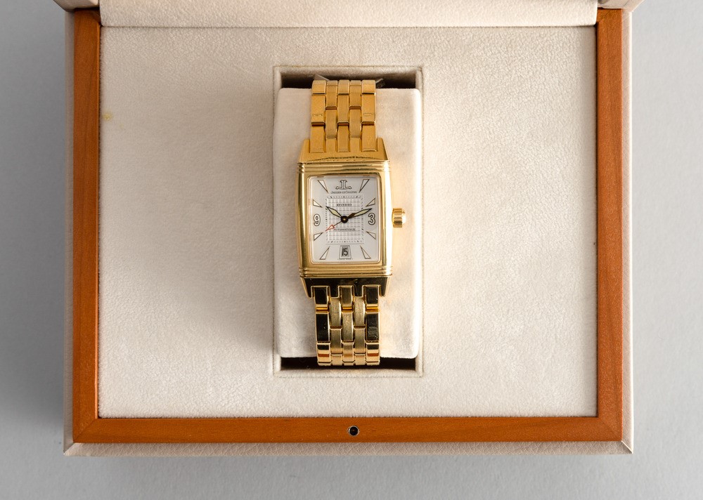 Jaeger-lecoultre - Prestigioso Reverso Grand Sport in Oro Giallo 18k con Bracciale, Movimento Aut...