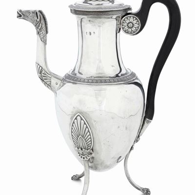 Caffettiera. Torino, Primo Quarto del XIX Secolo. Assaggiatore Giuseppe Vernoni. Argentiere Stefa...