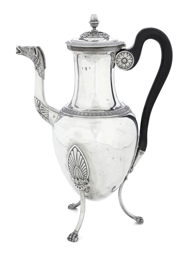 A coffee pot, Turin, early 1800s
