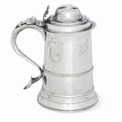 Tankard. Londra 1783. Marchio Dell'argentiere Parziale di Difficile Lettura (james Sutton & James...