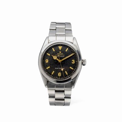 Raro Oyster Perpetual Quadrante Explorer Ref 5500 in Acciaio con Movimento Automatico e Massa Osc...