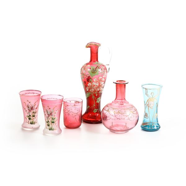 Lotto di vetri, inizio del XX secolo.