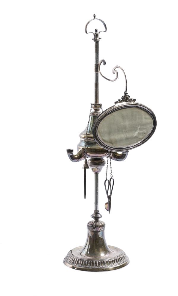 An oil lamp, Genoa, early 1800s