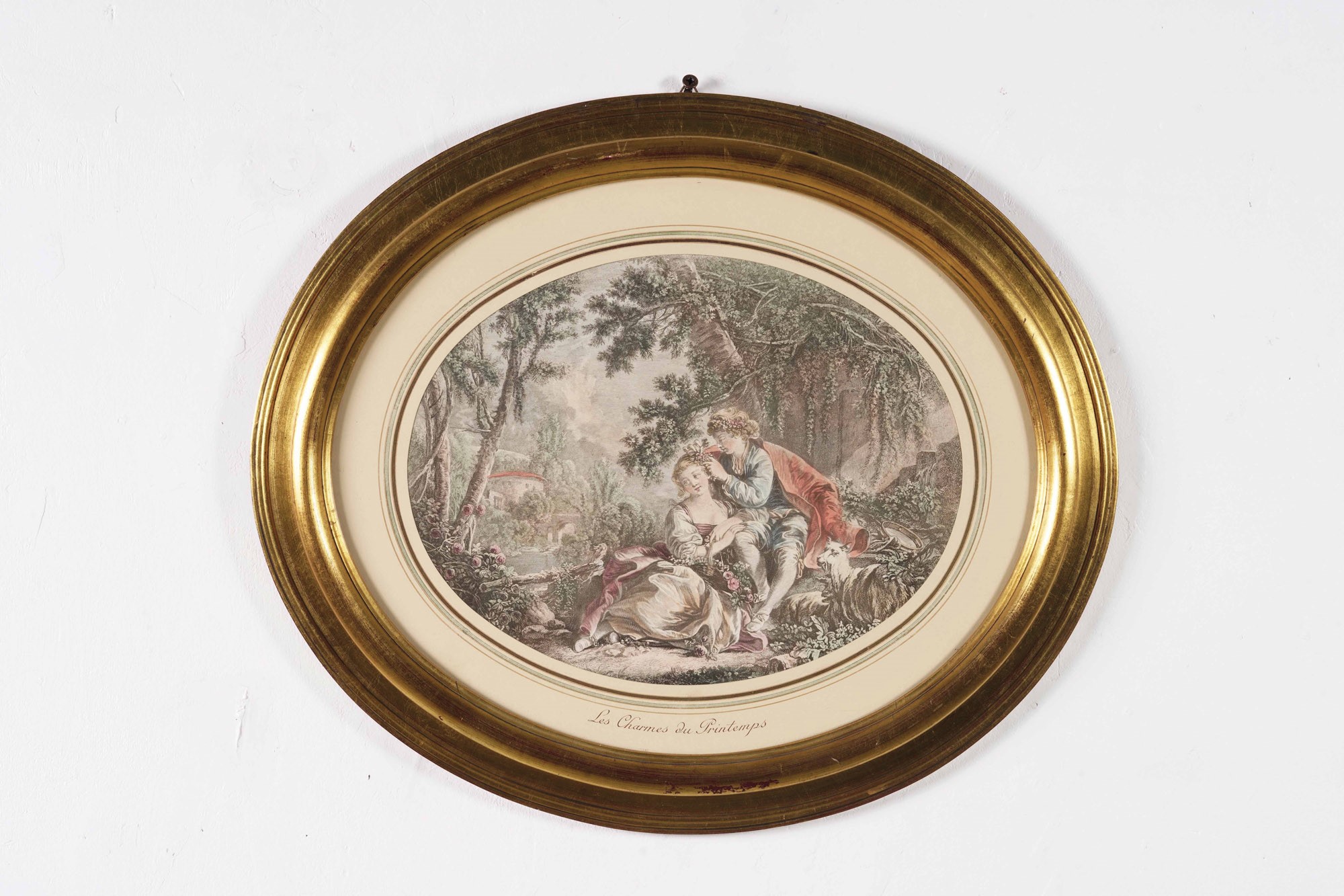 Coppia di Stampe Raffiguranti Scene Galanti. Francia XIX-XX Secolo