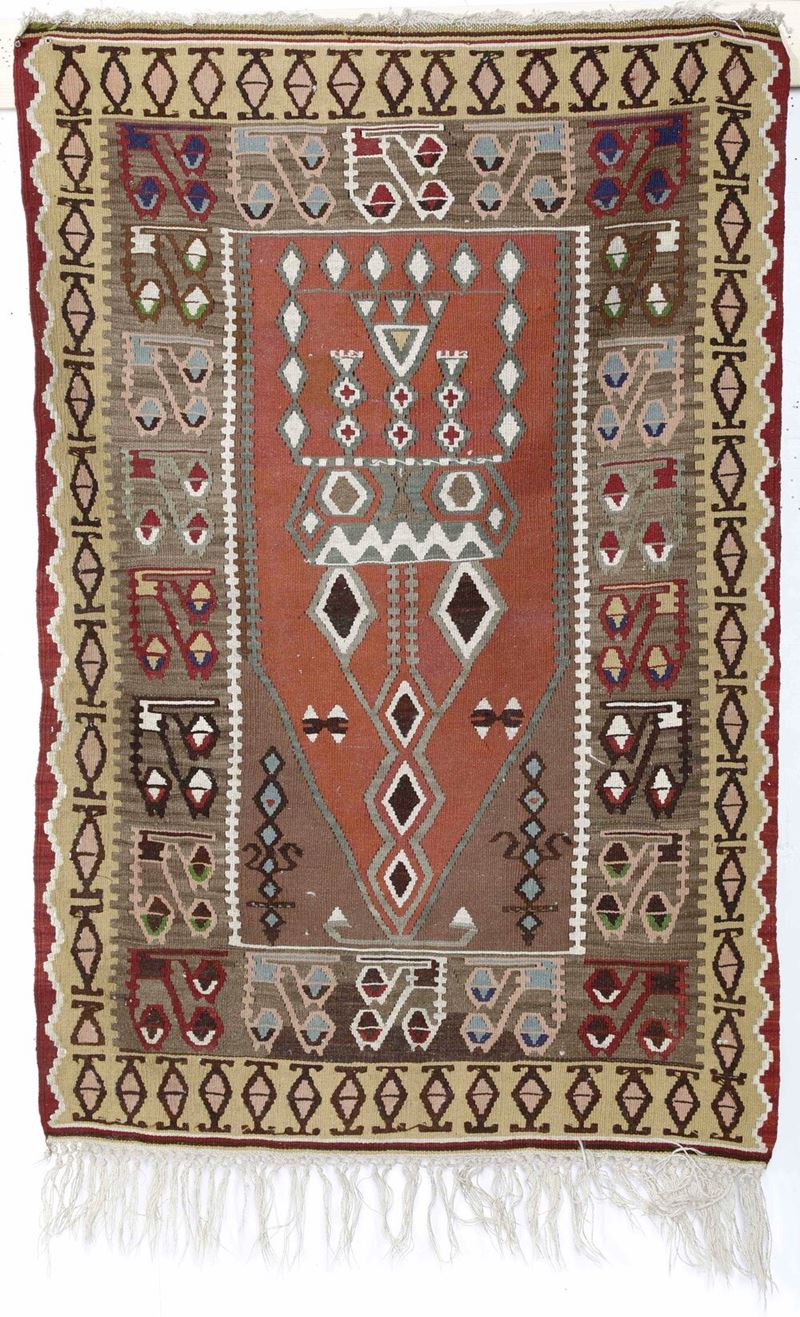 Kilim, anatolia inizio XX secolo  - Asta Tappeti - Cambi Casa d'Aste