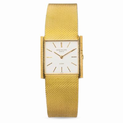 Essenziale ed Elegante Carrè Extraflat Ref 3494 in Oro Giallo 18k, Firmato Gobbi, Carica Manuale ...