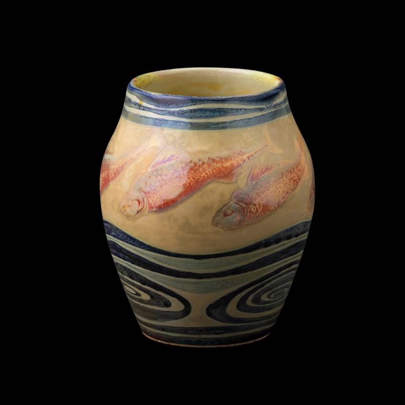 Galileo Chini : Arte della Ceramica, Firenze 1900 ca  - Asta 100 Capolavori in Ceramica e Vetro del '900 Italiano - Cambi Casa d'Aste