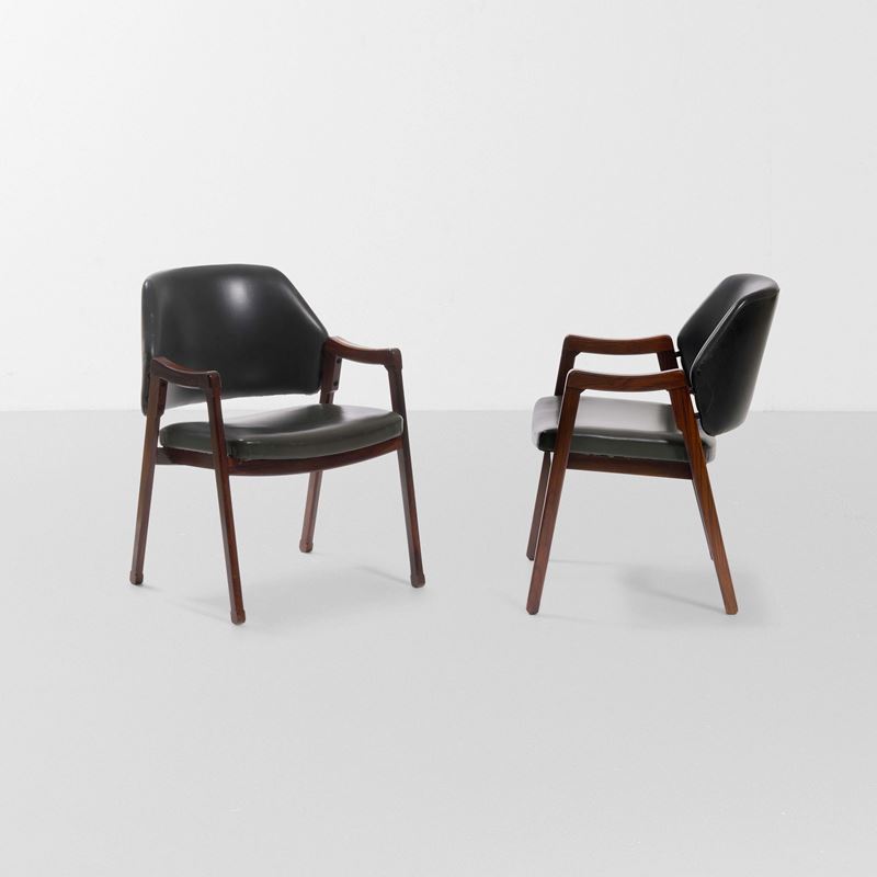 Ico e Luisa Parisi : Due sedie mod. 814  - Auction Design - Cambi Casa d'Aste