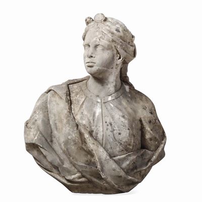 Figura Virile con Turbante. Arte Barocca Italiana del XVII Secolo