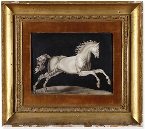 Targa raffigurante cavallo, XX secolo
