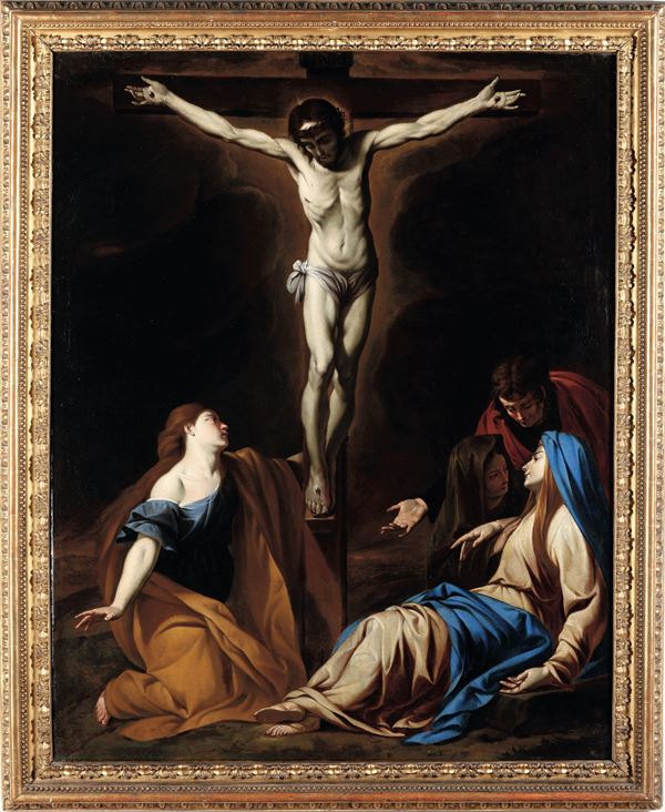Andrea Vaccaro - Crocifissione con Vergine, Maddalena e San Giovanni Evangelista