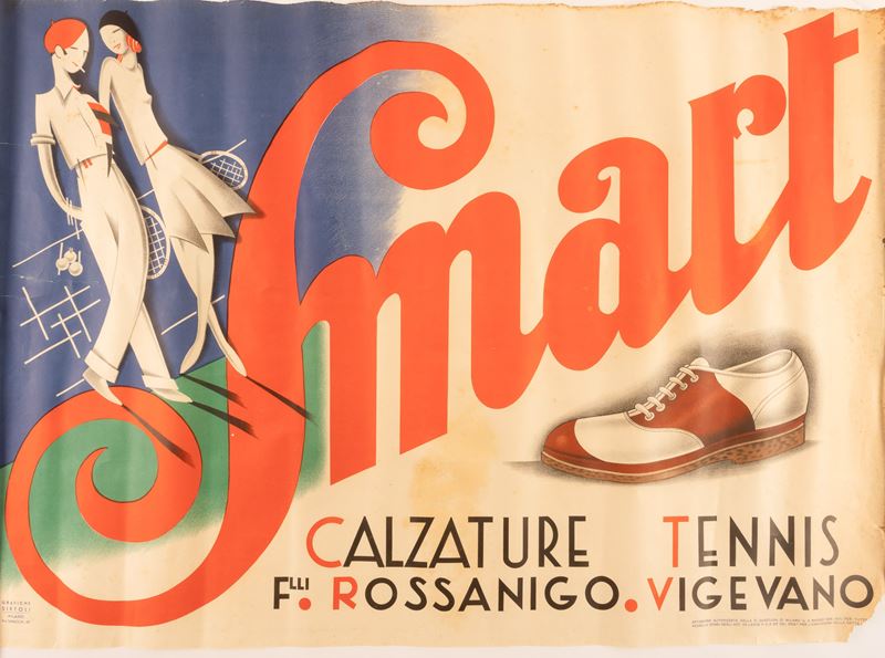 Freeman : Smart - Calzature Tennis.  - Auction POP Culture and Vintage Posters - Cambi Casa d'Aste