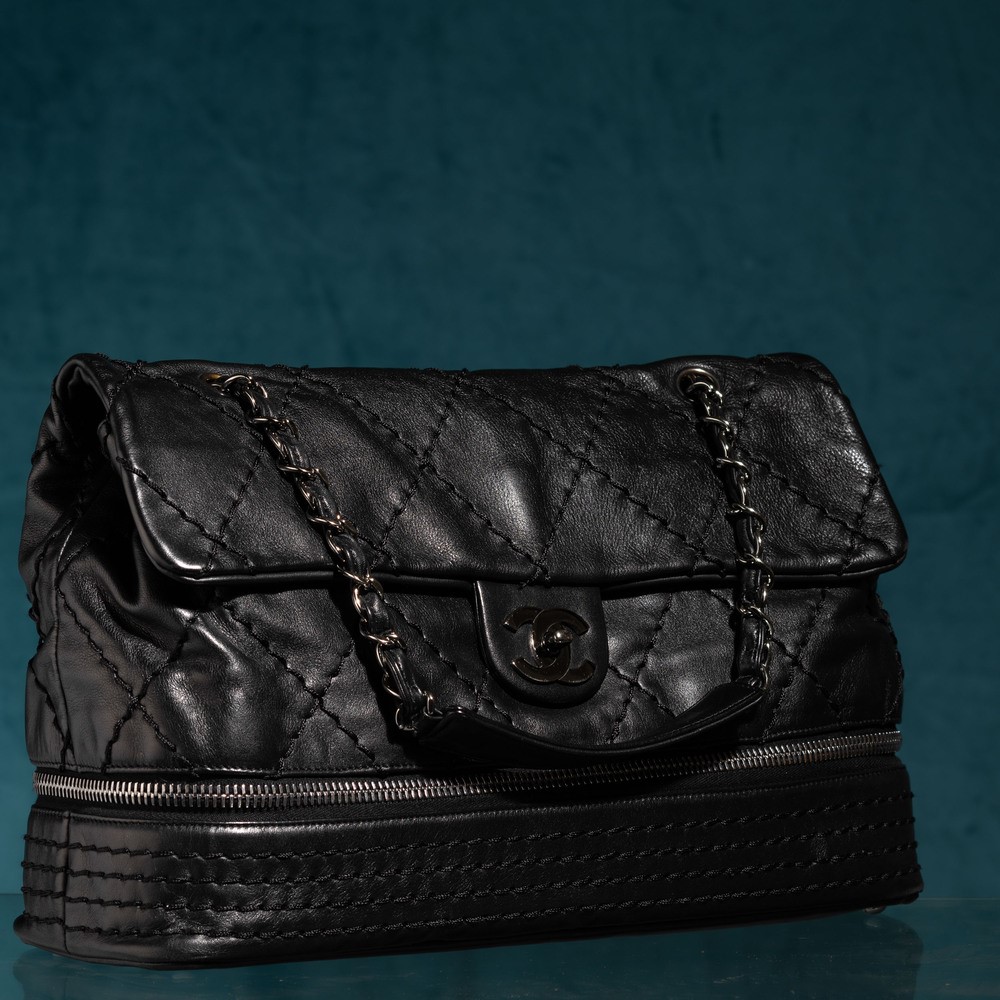 Chanel Timelessein Pelle con Zip, con Dust Bag, Buone Condizioni, con Certificato di Autenticità
