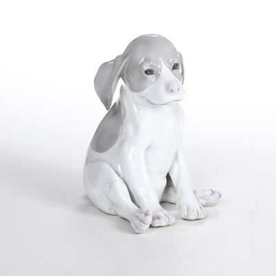 Sculturina di Cane Manifattura di Copenaghen (?), XX Secolo