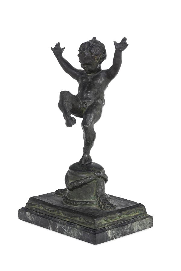 Satirello danzante. Fonditore del XIX-XX secolo