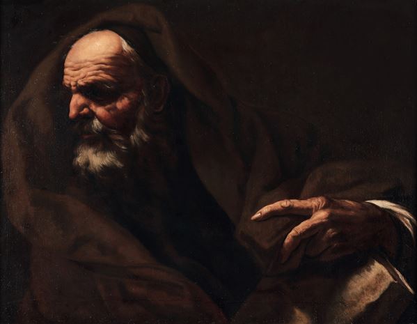 Scuola napoletana del XVII secolo Ritratto di filosofo