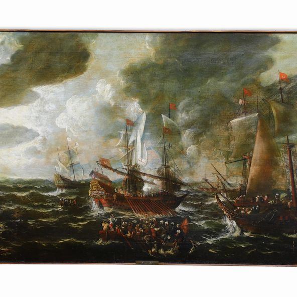 Cornelio De Wael - Battaglia navale
