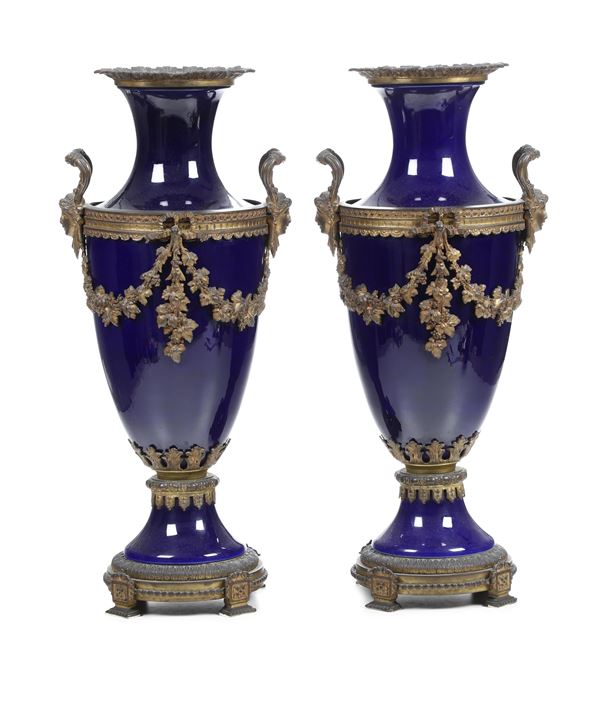 Coppia di vasi, seconda metà del XIX secolo
