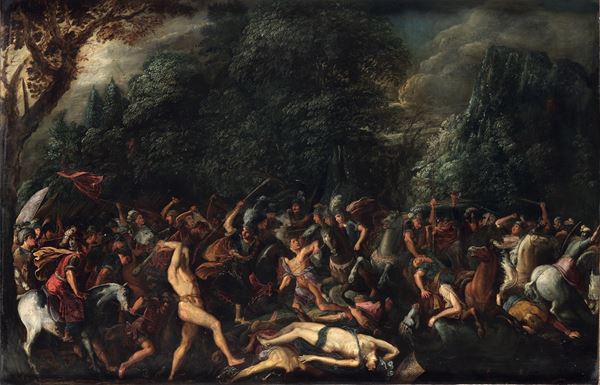 Scuola ferrarese-padovana del XVI secolo Battaglia
