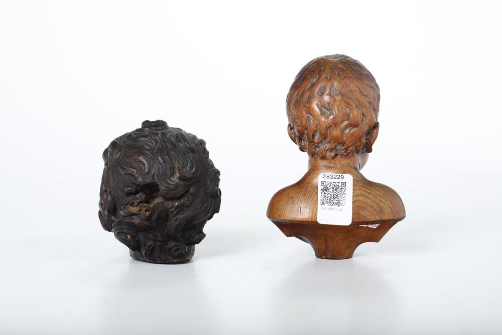 Testa di Putto e Busto di Fanciullo. Arte del XVIII-XIX Secolo