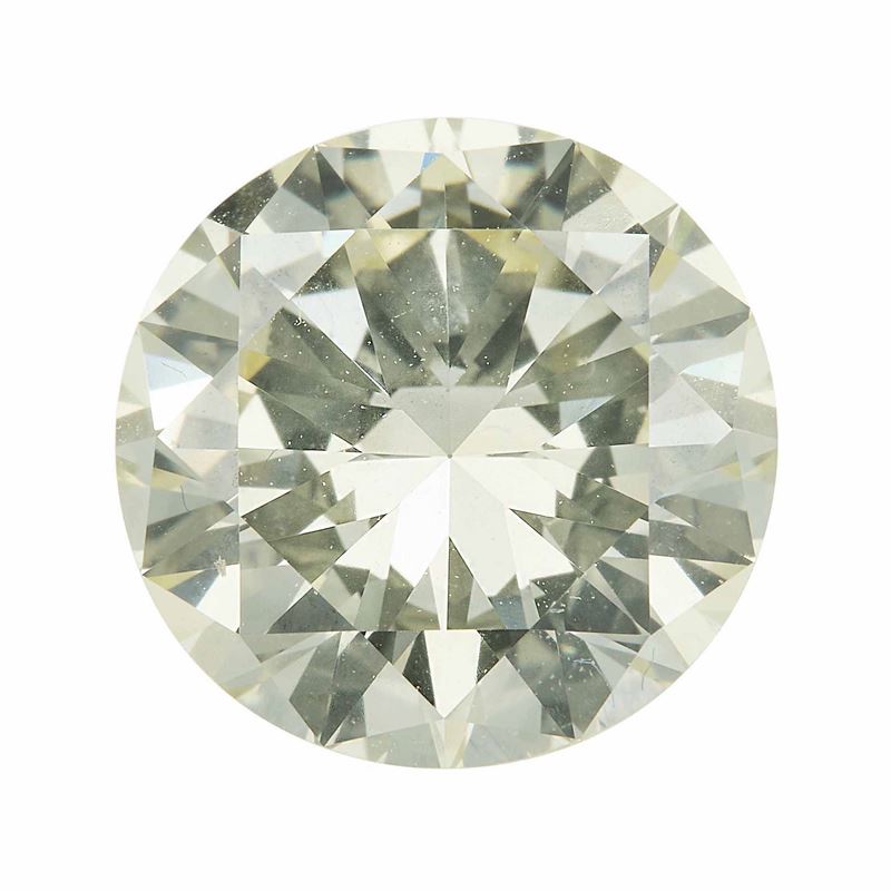 Diamante taglio brillante di ct 3.39, colore Y, caratteristiche interne VVS1, fluorescenza UV debole  - Asta Fine Jewels - Cambi Casa d'Aste