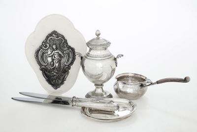 Oggetti vari in argento, argento fuso e sagomato, manifatture italiane XX-XXI secolo