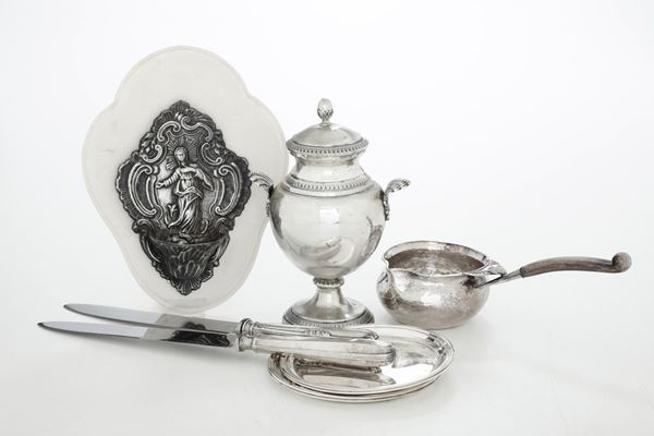Lotto di oggetti vari in argento. Differenti manifatture italiane del XX-XXI secolo