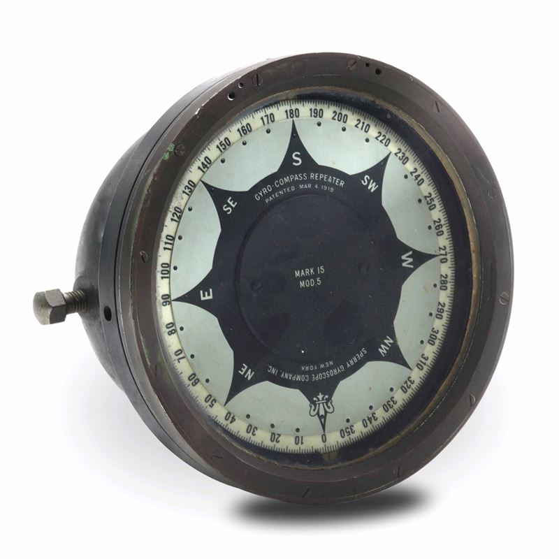 Bussola giroscopica a liquido Sperry. New York 1919  - Auction Maritime Art - Cambi Casa d'Aste