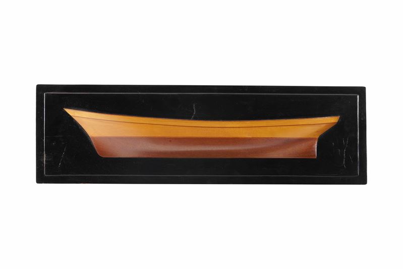 Mezzo scafo in legno. Italia XX secolo  - Asta Arte Marinara - Cambi Casa d'Aste