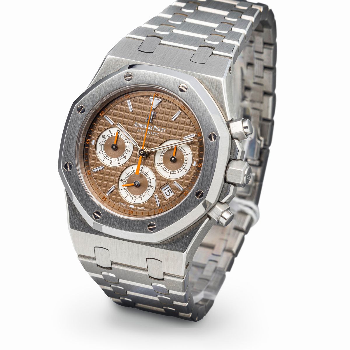 Audemars Piguet - Affascinante e Sportivo Royal Oak Chrono 26300 St in Acciaio con Quadrante Marr...