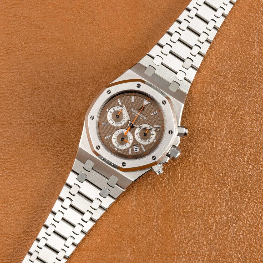 Audemars Piguet - Affascinante e Sportivo Royal Oak Chrono 26300 St in Acciaio con Quadrante Marr...