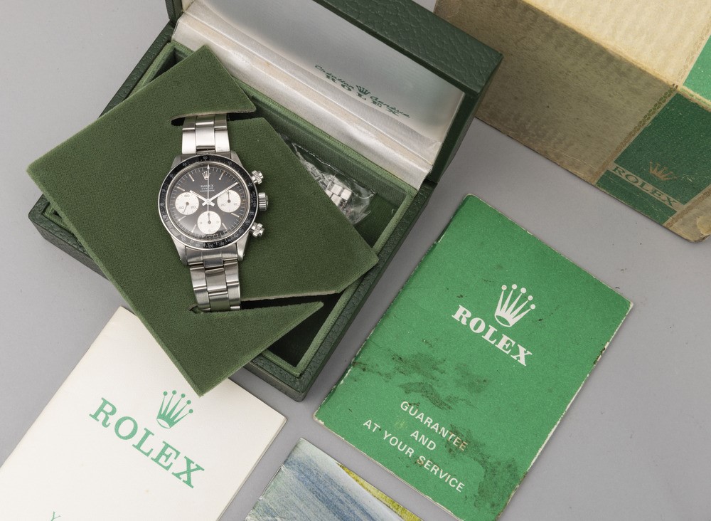 Rolex - Iconico e Ricercato Cosmograph Daytona Ref 6263 in Acciaio, Quadrante Nero Virato "tropic...