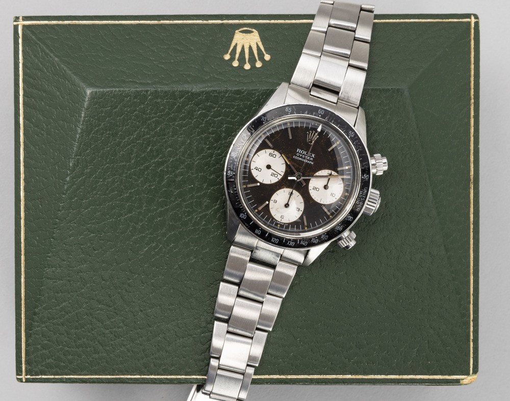 Rolex - Iconico e Ricercato Cosmograph Daytona Ref 6263 in Acciaio, Quadrante Nero Virato "tropic...