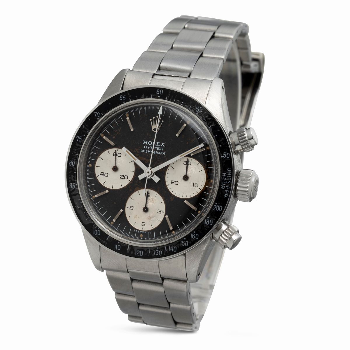 Rolex - Iconico e Ricercato Cosmograph Daytona Ref 6263 in Acciaio, Quadrante Nero Virato "tropic...