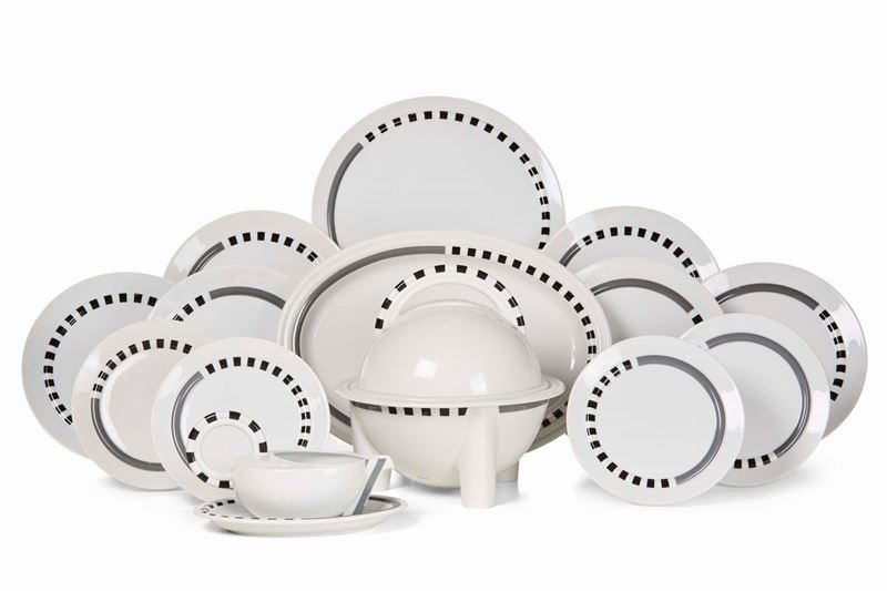 Servizio da tavola “Cupola Strada” Germania, Manifattura Rosenthal, 1983 circa   - Auction L'Art de la Table - Cambi Casa d'Aste
