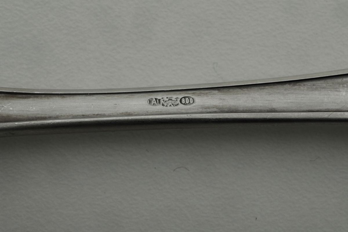 Servizio di Posate Modello “mirabeau”. Argenteria Italiana del XX Secolo. Argentiere Cesa, Alessa...