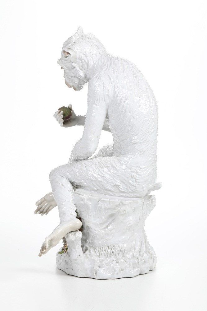 Grande Scultura di Scimmiamanifattura Indeterminata (turingia?), XX Secolo