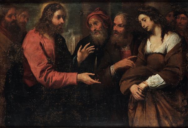 Giovanni Andrea De Ferrari - Cristo e l’adultera