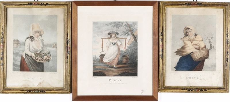 Bartolotty / Weiss David L'été, L'Hiver / Buzoma  - Asta Stampe Antiche e Moderne - Cambi Casa d'Aste