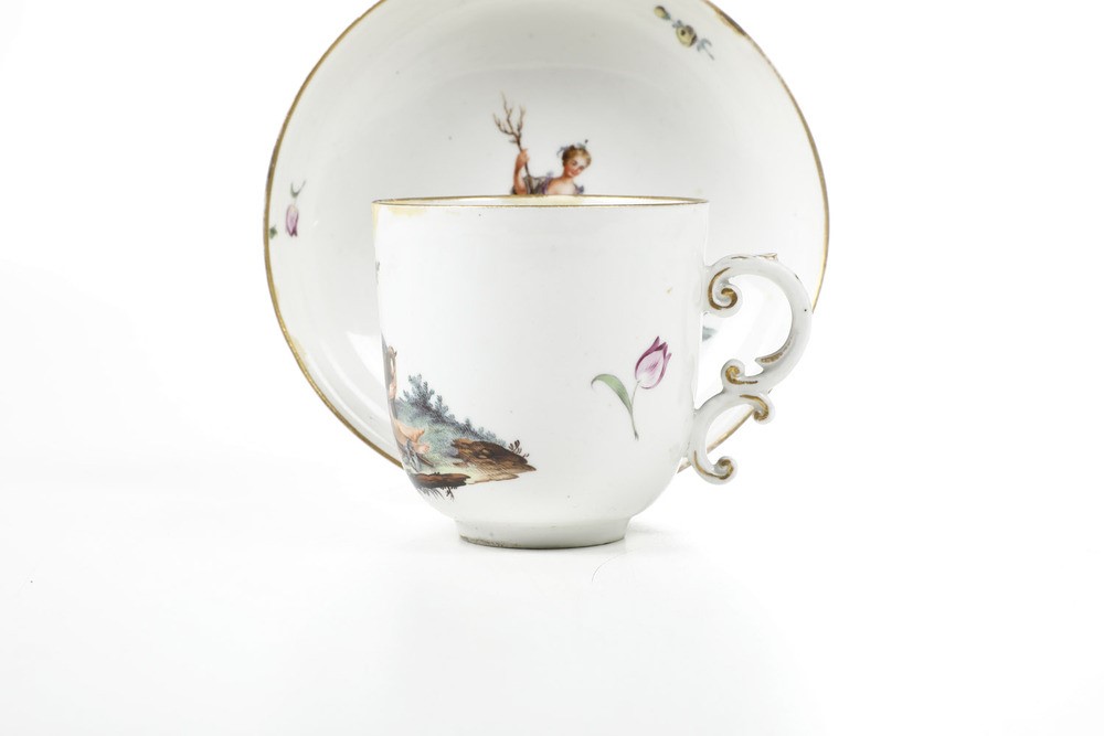Tazza con Piattino Germania, Manifattura di Höchst, 1770 Circa