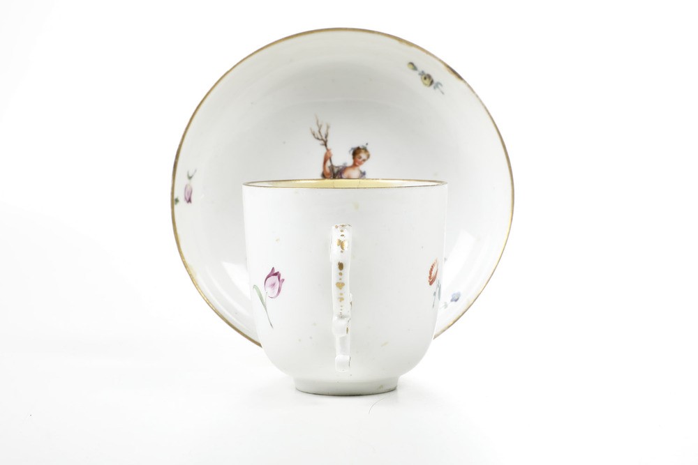 Tazza con Piattino Germania, Manifattura di Höchst, 1770 Circa