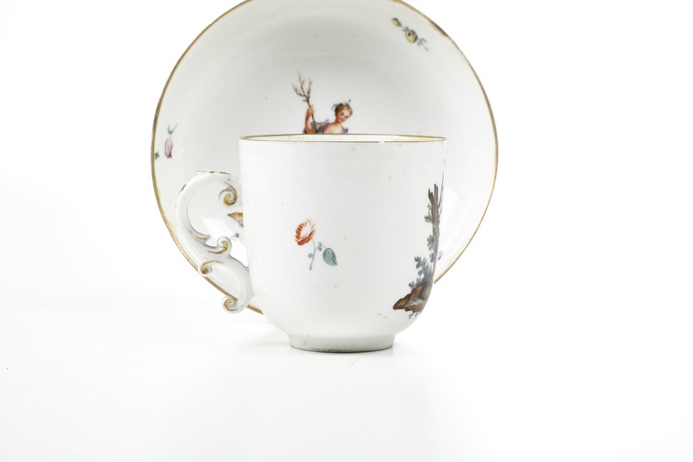 Tazza con Piattino Germania, Manifattura di Höchst, 1770 Circa