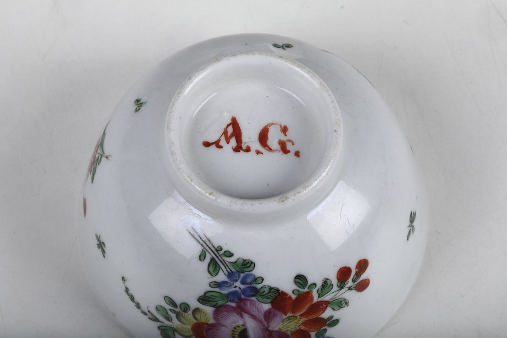 Tazza con Piattino Nove, Manifattura Antonibon 1780 Circa