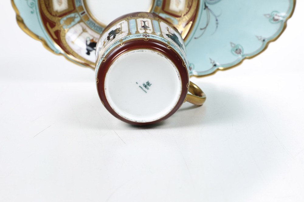 Tazza con Vassoietto Inghilterra, Manifattura Copeland, Seconda Metà del XIX o Inizio del XX Seco...