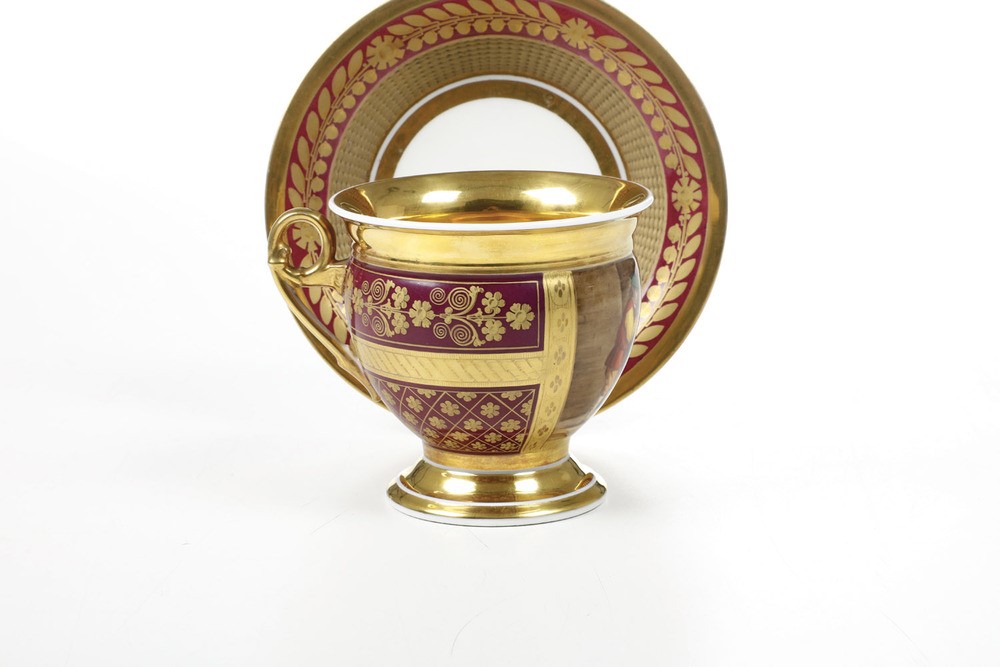 Grande Tazza con Piattino Probabilmente Parigi, XIX Secolo