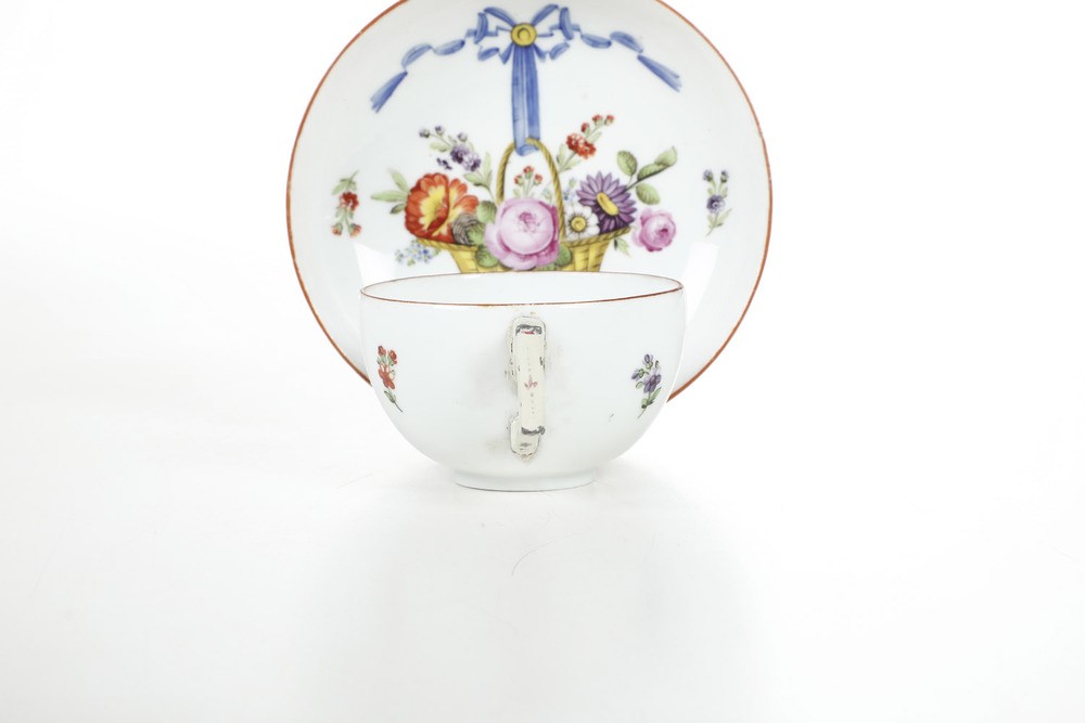 Tazza con Piattinorussia, Verbilki (mosca), Manifattura Gartner, Inizio del XIX Secolo